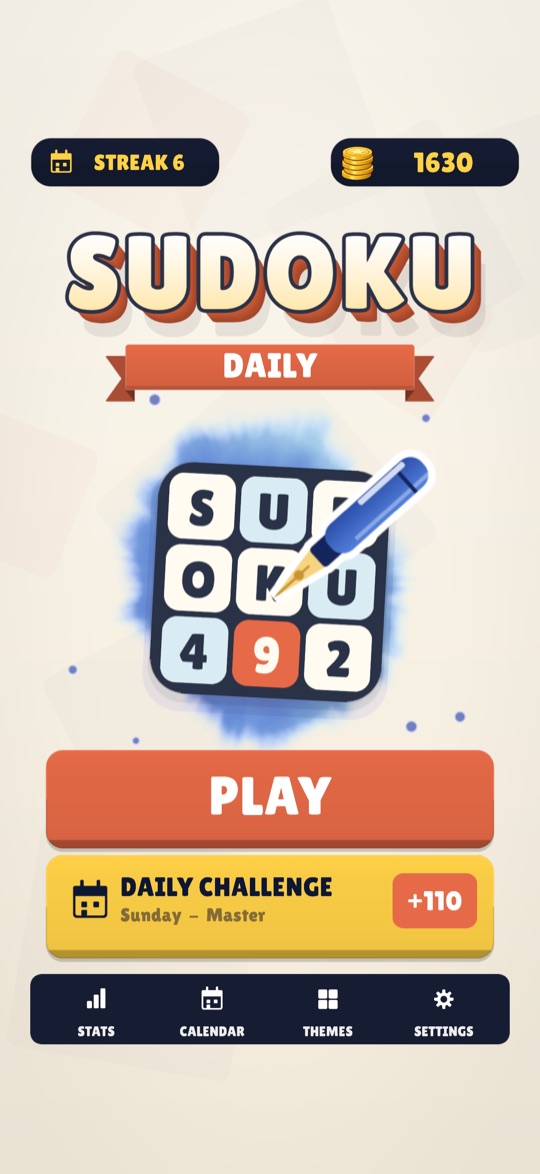 Sudoku Daily gameplay